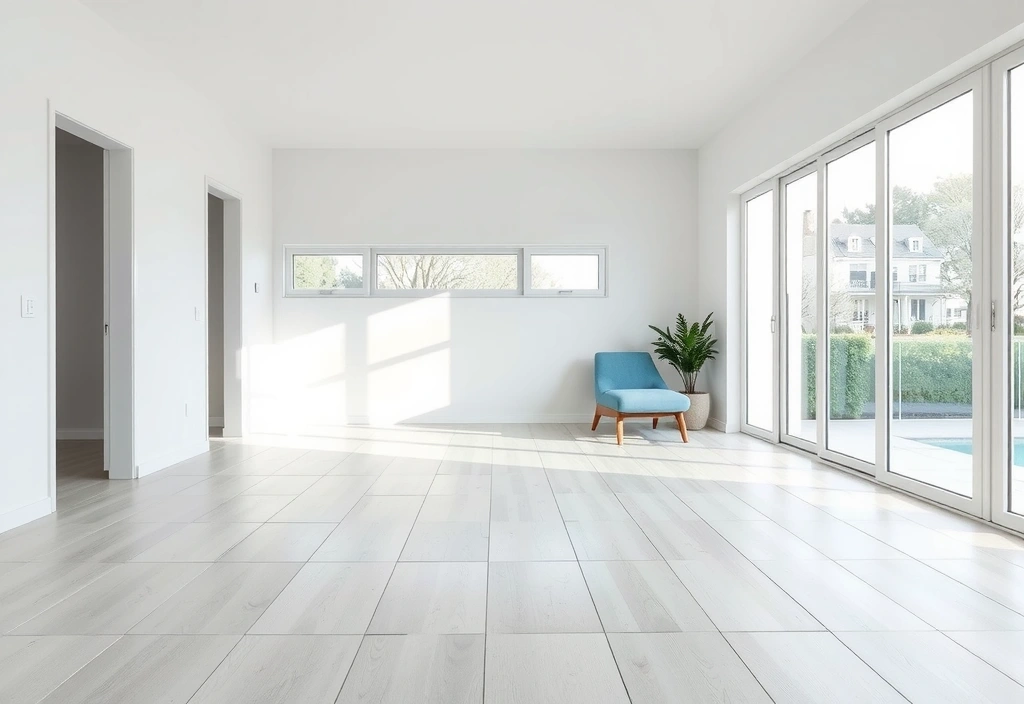 Interior modern și curat al unei case luminoase