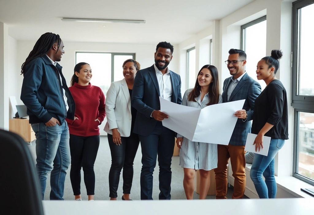 Echipa cleanlynx fondând compania, simbolizând începutul și viziunea lor