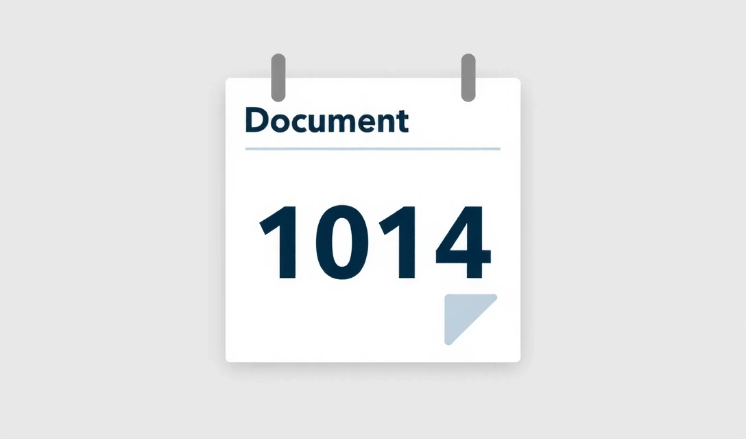 Calendar cu o dată marcată, simbolizând o actualizare a documentului