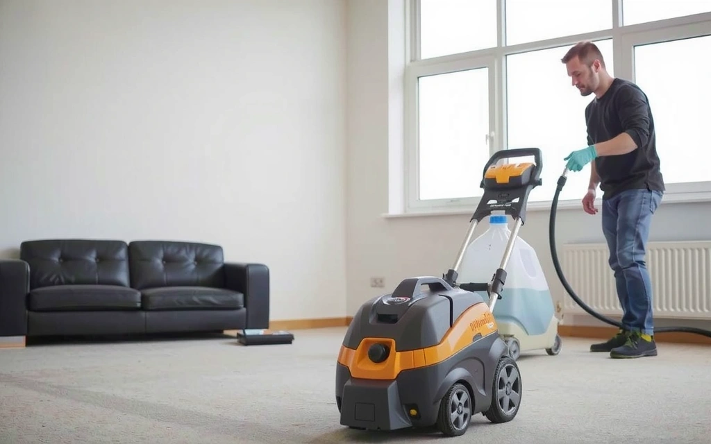 Imagine echipament specializat de curățenie în acțiune